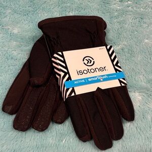 Isotoner Men’s Black SmartTouch Gloves